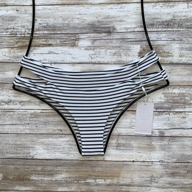 Mikoh Swimwear 'Puka Puka' Bikini Bottom in Vintage Sailor Night