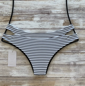 Mikoh Swimwear 'Puka Puka' Bikini Bottom in Vintage Sailor Night