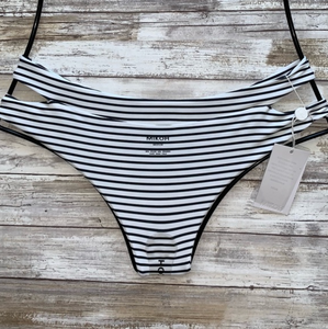 Mikoh Swimwear 'Puka Puka' Bikini Bottom in Vintage Sailor Night