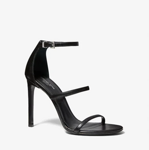 Michael Kors Collection 'Nadege' Leather Sandal in Black