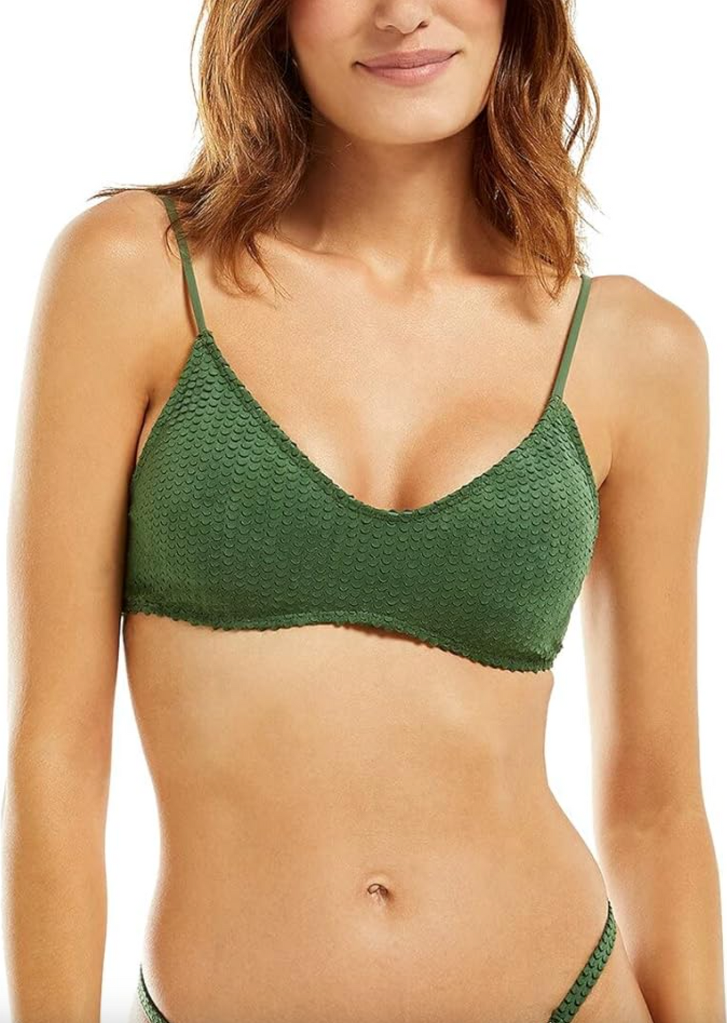 ViX Swimwear 'Scales Luli' Bikini Top in Olive
