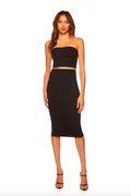 Susana Monaco Skirt - Susana Monaco Slim High Waisted Skirt in Black