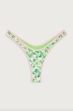 Frankies Bikinis Full Moon Plaid Micro Bikini Bottom in Baby Daisy