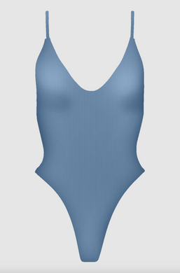 Acacia Swimwear Tavira Ribbed One Piece in Skipper