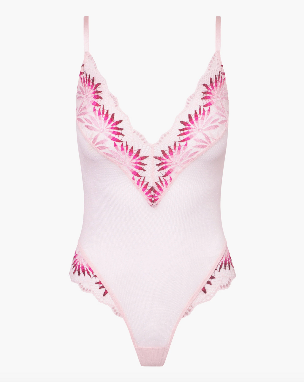 Cosabella Amalia Wireless Teddy Bodysuit - Pink Lily