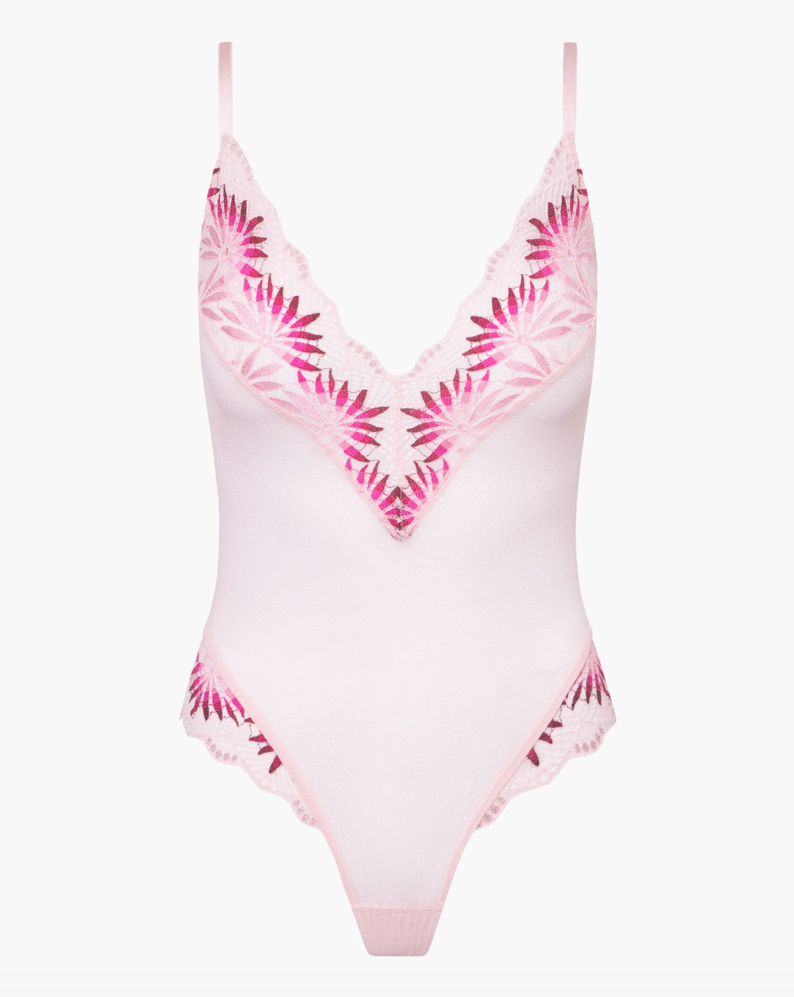Cosabella Amalia Wireless Teddy Bodysuit - Pink Lily