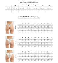 OneOne Swimwear Heidi Skimpy Bikini Bottom – Ivory Ribbed