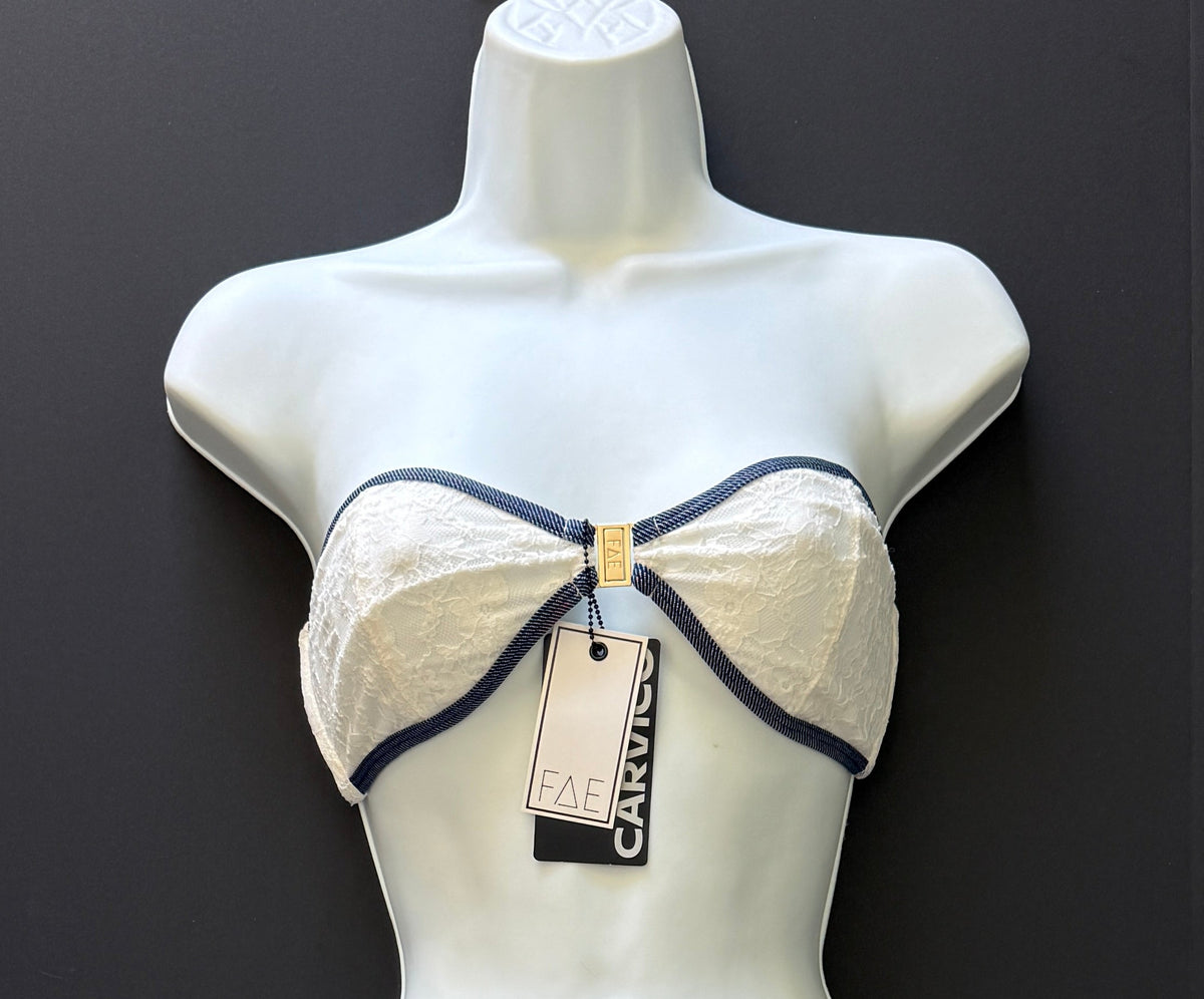 FAE Swim Tallara Top - Lace & Denim