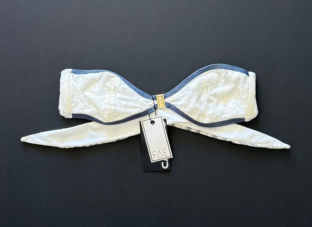FAE Swim Tallara Top - Lace & Denim