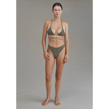 Acacia Swimwear Brazil Smocked Bikini Bottom in Hinahina