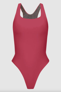 Acacia Acacia Swimwear Pepper Full One Piece - Berry - High Cut Racerback - Size Large - NWT – PerfectKini