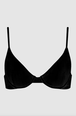Acacia Swimwear Acacia Swimwear MANHATTAN Bikini Top - Licorice - Underwire - XL - NWT – PerfectKini