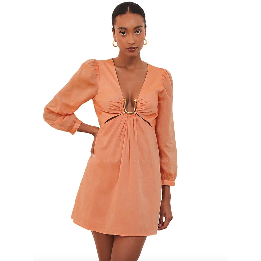 ViX Swimwear Amelia Short Dress – Orange