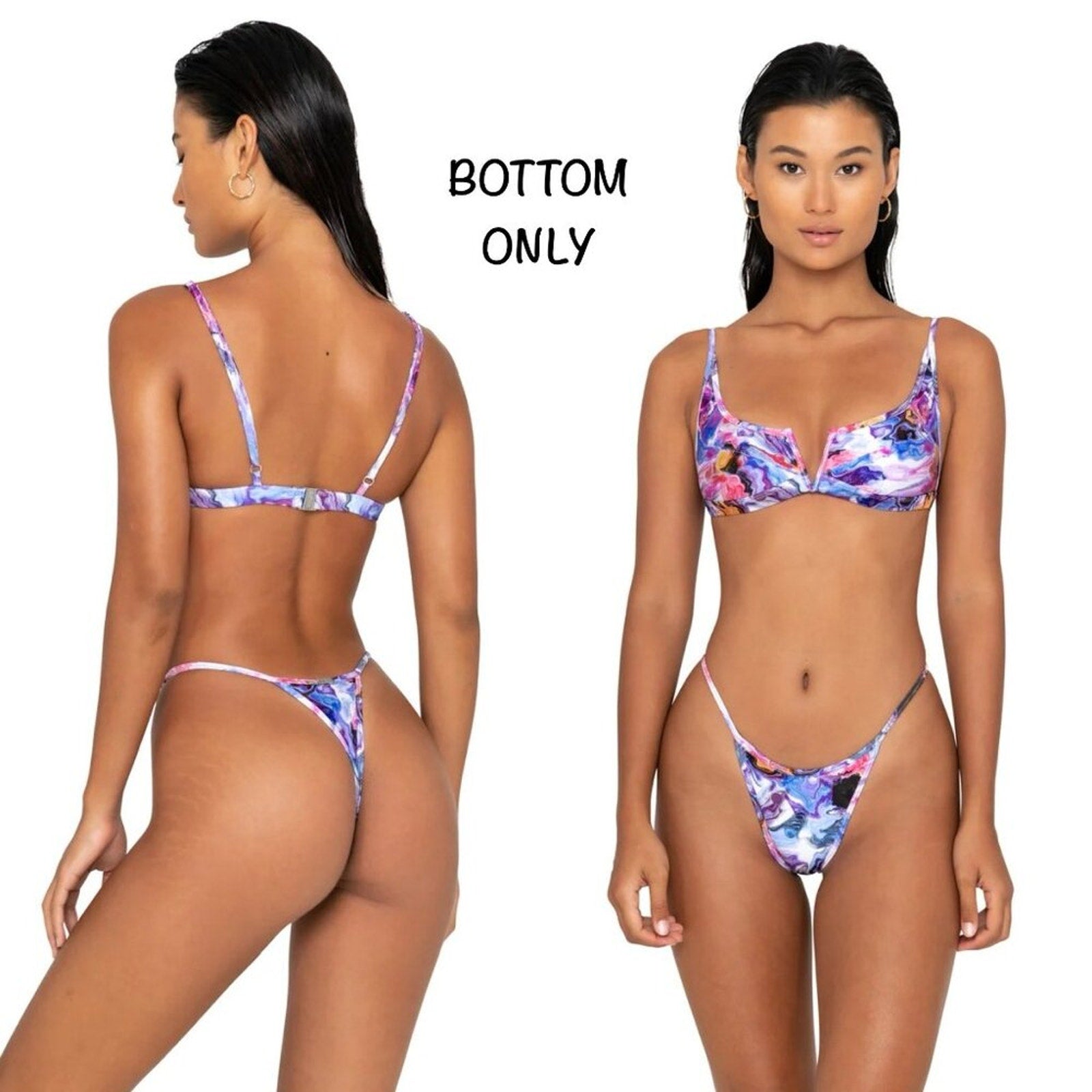 FAE Swim Jones Bikini Bottom - Cabana | Front view