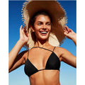 ViX Paula Hermanny ViX Swim Nara Parallel Tri Bikini Top in Black | Front view