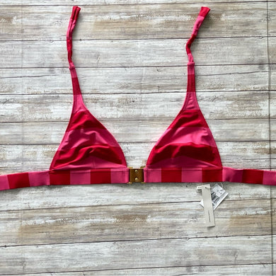 Vix ViX Swim JU SOPHIA Striped Fixed Triangle Bikini Top – PerfectKini