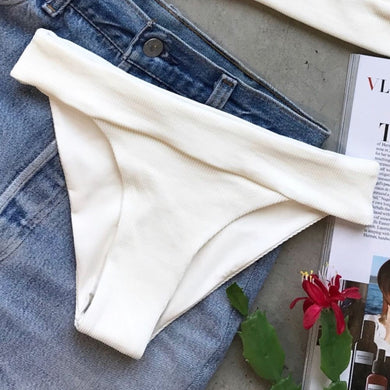 l*space L*SPACE Ribbed VERONICA Banded Bikini Bottom – PerfectKini