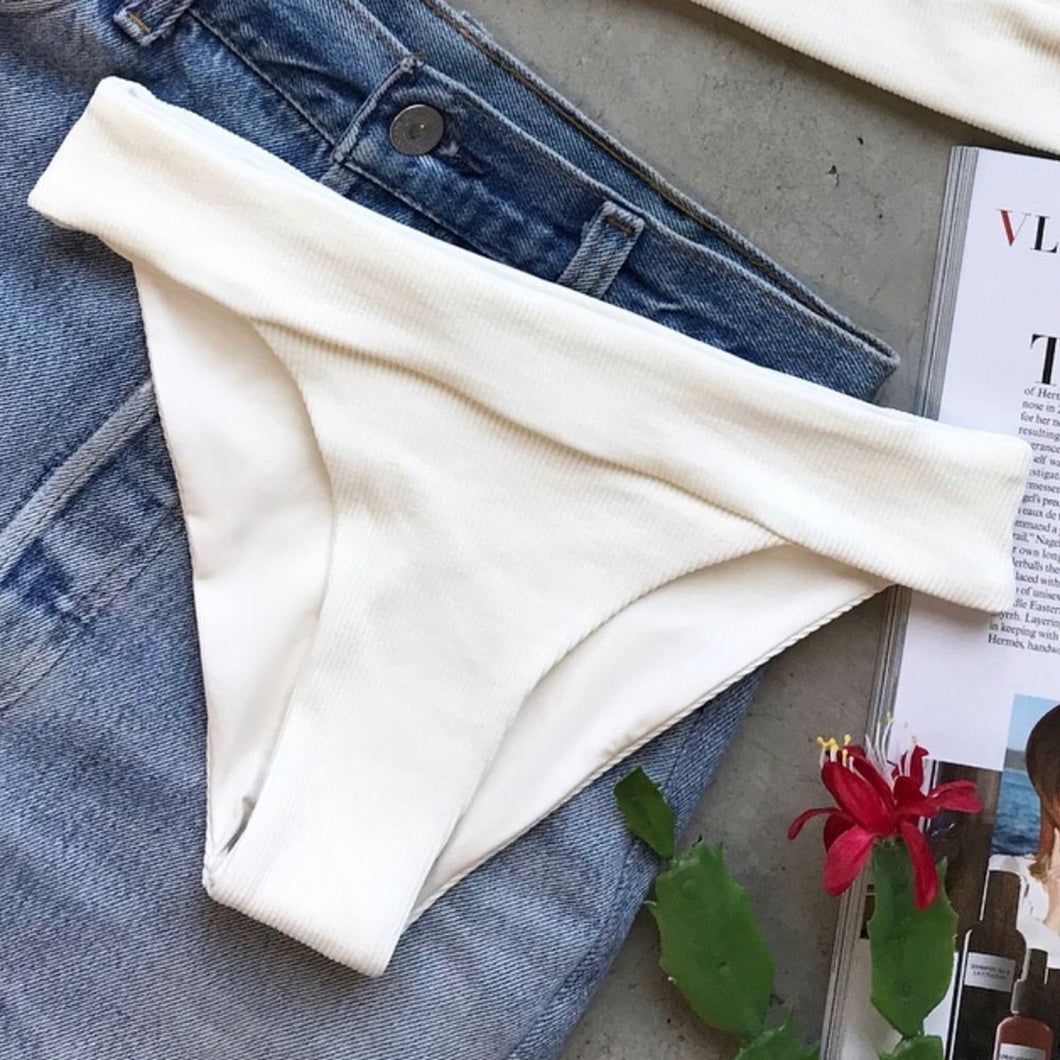 l*space L*SPACE Ribbed VERONICA Banded Bikini Bottom – PerfectKini