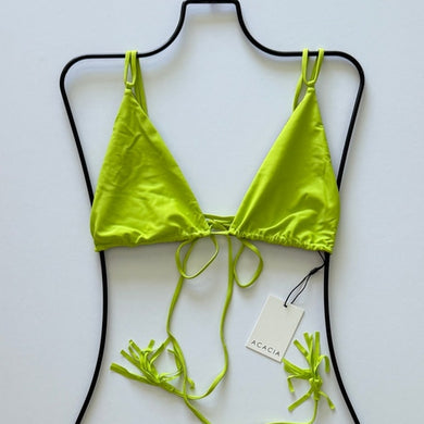 Acacia Swimwear Acacia Swimwear NATALIA Bikini Top - Wasabi - Classic Triangle - Large - NWT – PerfectKini