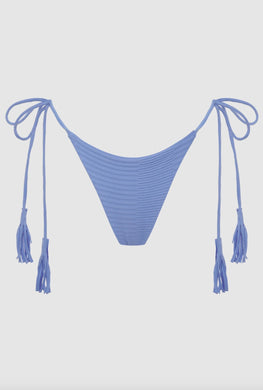 Acacia Swimwear Acacia Swimwear LAUIE Thong Bikini Bottom - Seine Dual Ribbed - Minimal Coverage - Tie Side – PerfectKini