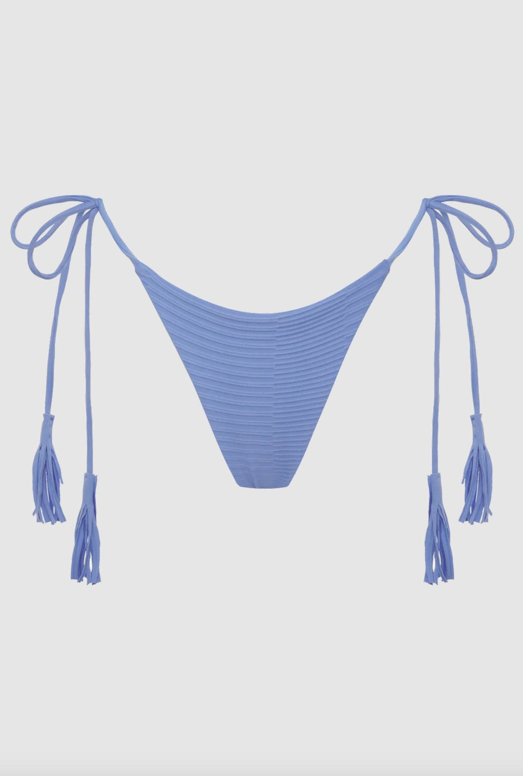 Acacia Swimwear Acacia Swimwear LAUIE Thong Bikini Bottom - Seine Dual Ribbed - Minimal Coverage - Tie Side – PerfectKini