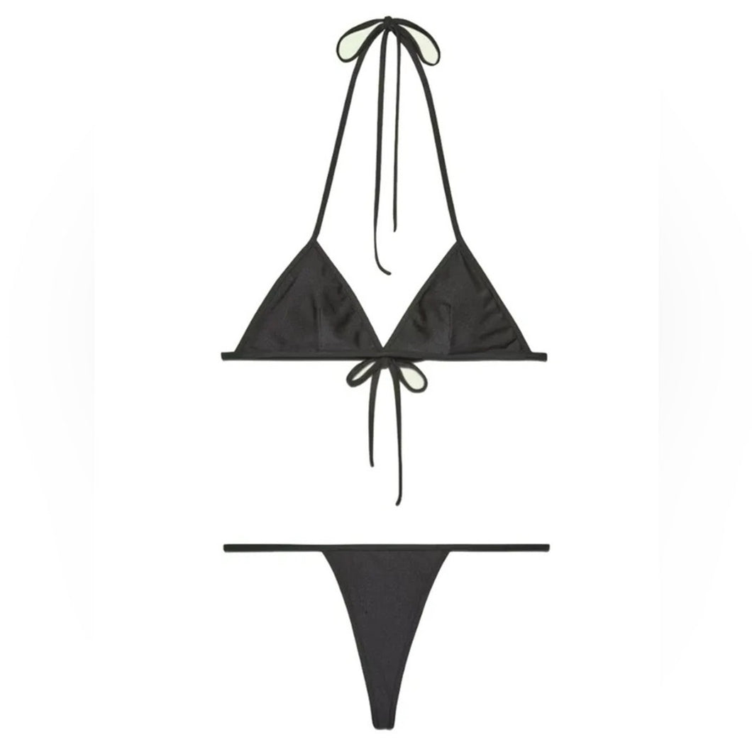 Gucci Gucci Black Interlocking G Jersey Minimal Coverage Bikini Super Rare NEW Size L  – PerfectKini