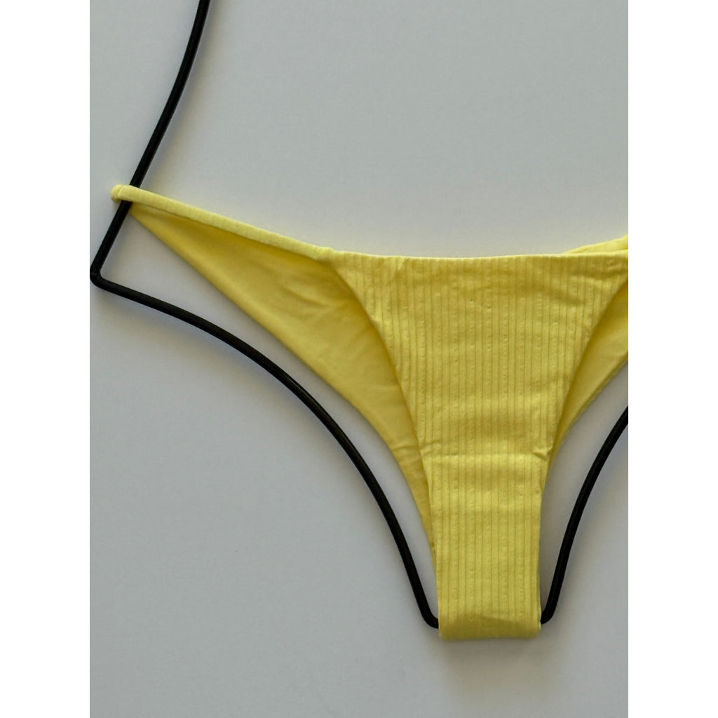 Beach Bunny Swimwear Jordan Tango Bikini Bottom - Lemon | Back view