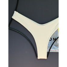 OneOne Swimwear Heidi Cheeky Bikini Bottom - Ivory Ribbed