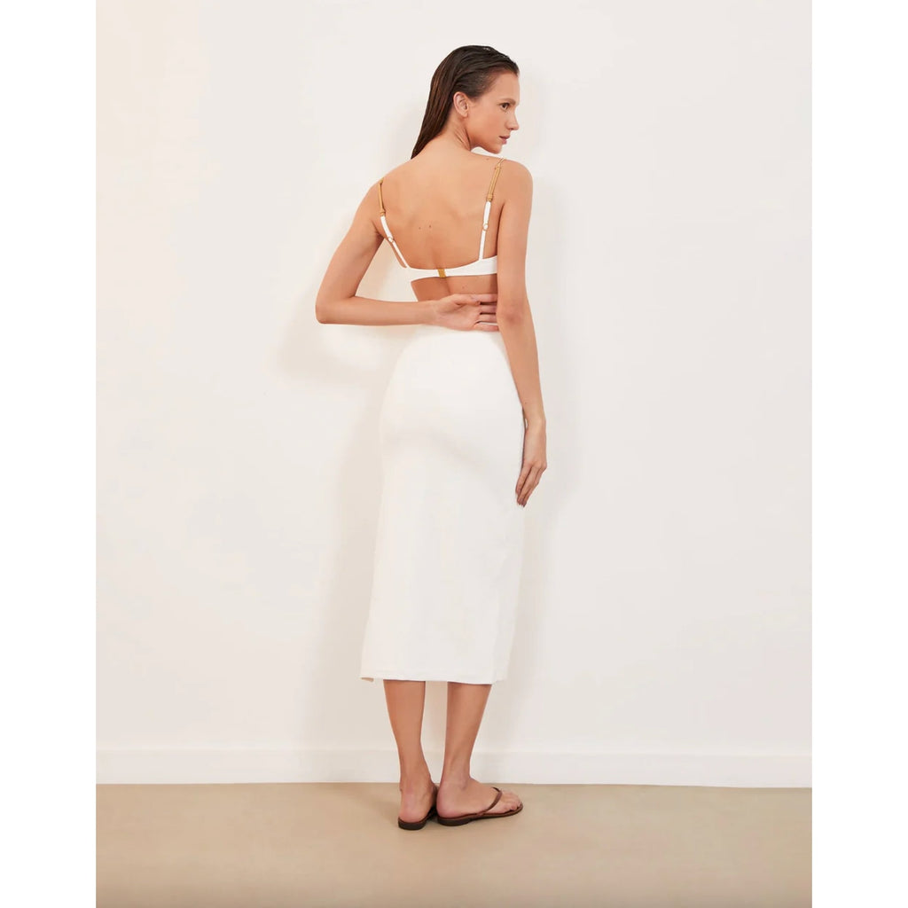 ViX Swim Firenze Luiza Midi Skirt - Off White