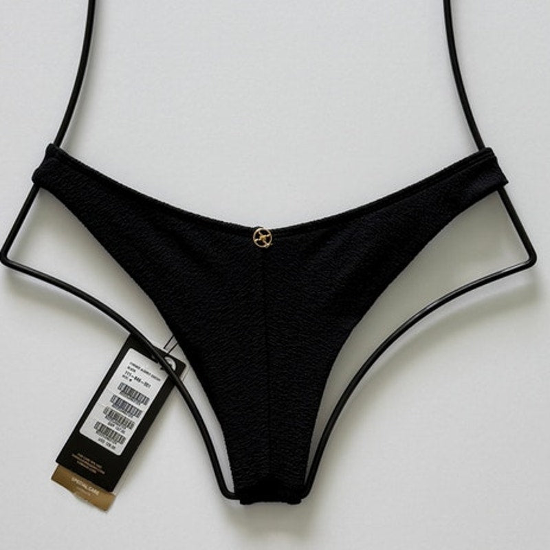 ViX Paula Hermanny ViX Swimwear Audrey Cheeky Bikini Bottom - Black | Alternate view