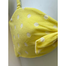 Beach Bunny Layla Bandeau Bikini Top – Lemon Polka Dot