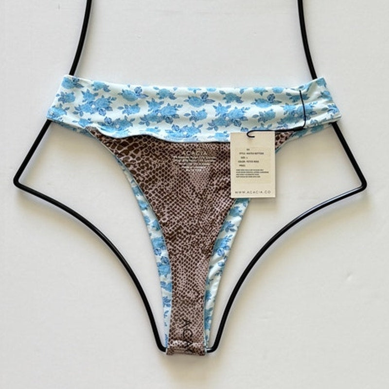 Acacia Swimwear Mateo Bikini Bottom - Petite Rose | Alternate view