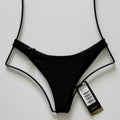 ViX Paula Hermanny ViX Swimwear Audrey Cheeky Bikini Bottom - Black | Front view