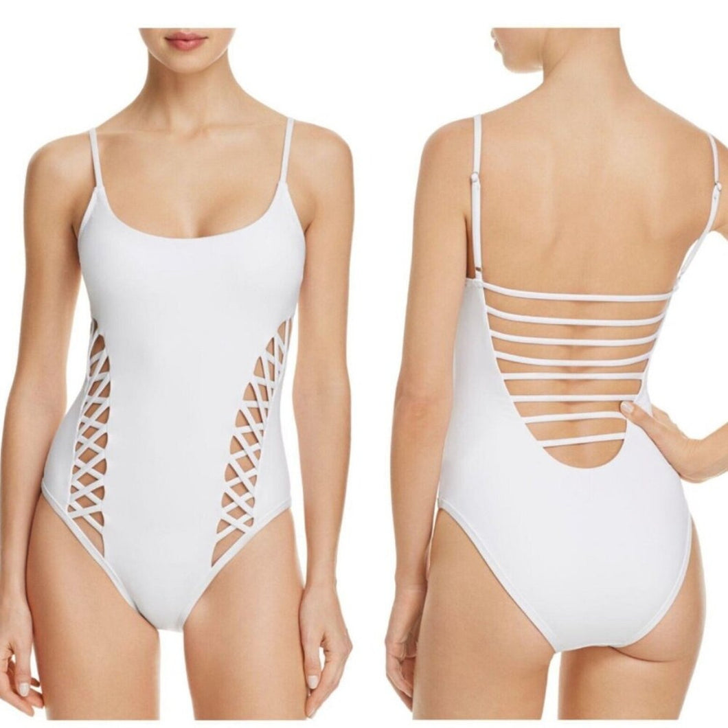 Red Carter Red Carter Lattice Side Cutout One Piece – PerfectKini