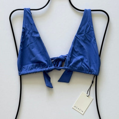 Acacia Swimwear Acacia Swimwear BLAKE Ribbed Bikini Top - Sapphire - Triangle - Large – PerfectKini
