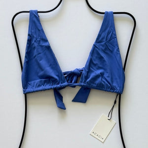Acacia Swimwear Acacia Swimwear BLAKE Ribbed Bikini Top - Sapphire - Triangle - Large – PerfectKini