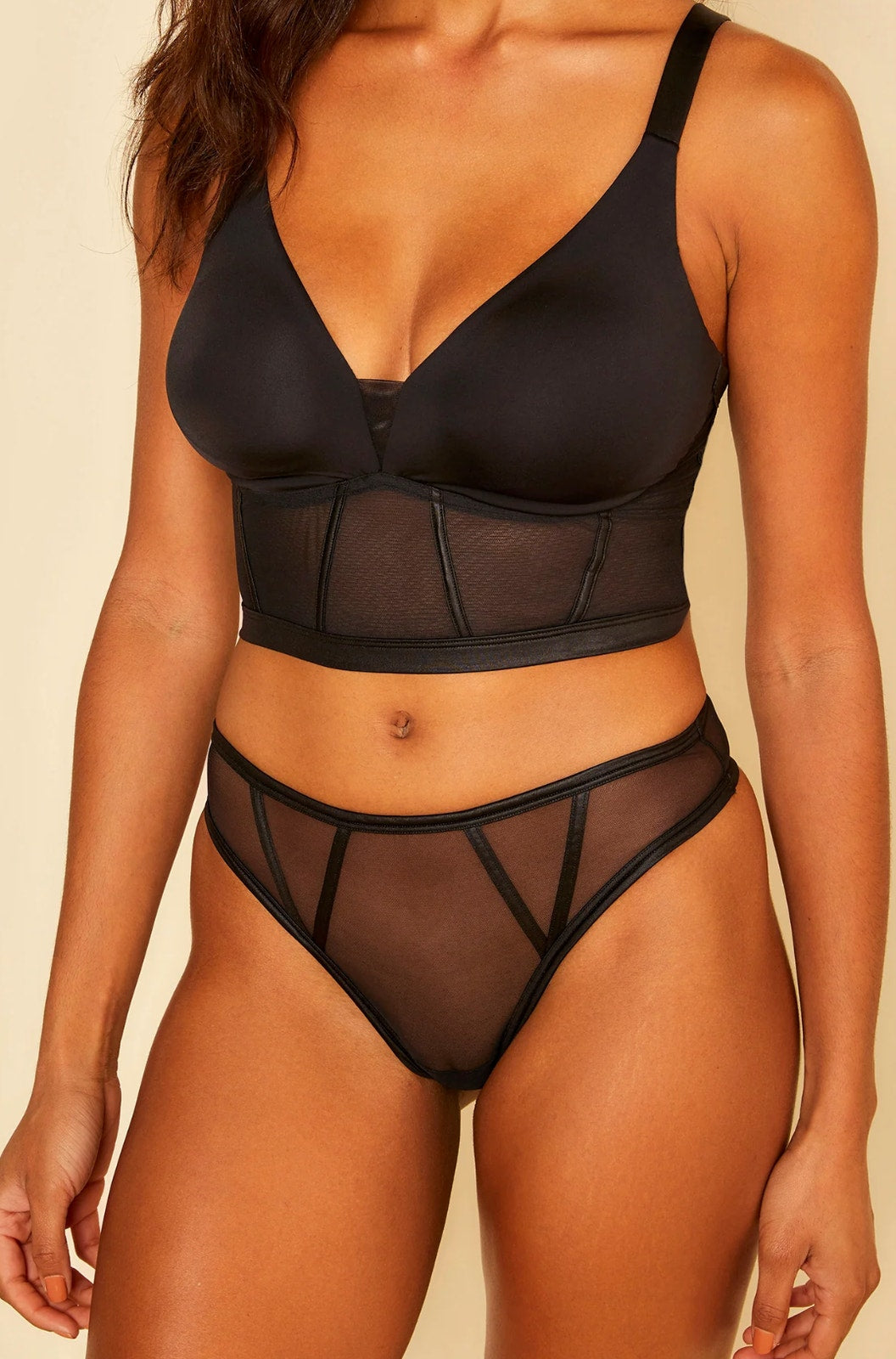 Cosabella Cosabella SARDEGNA Thong Panty - Black -  Sheer Mesh Lingerie Boudoir Sexy - NIP – PerfectKini