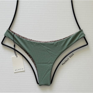 Acacia Swimwear Ho'okipa Ribbed Bikini Bottom – Clover Green