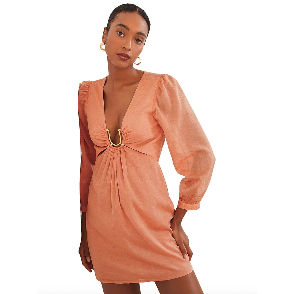 ViX Swimwear Amelia Short Dress – Orange