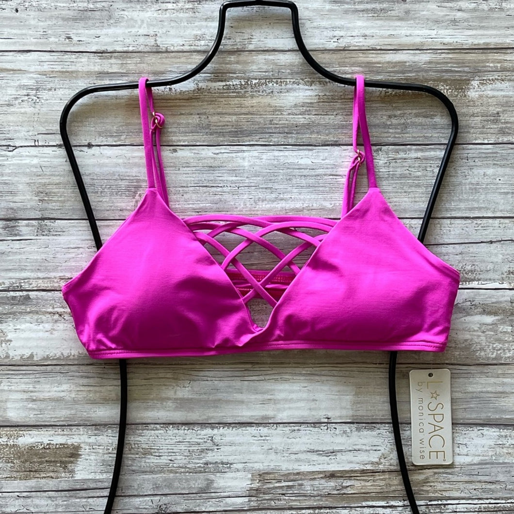 l*space L*Space Bright Fuchsia JAIME Bralette Bikini Top – PerfectKini