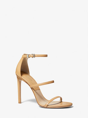 Michael Kors Collection Michael Kors Collection NADEGE Leather Sandal - Camel - IT 39.5 (US 9.5) NIB – PerfectKini