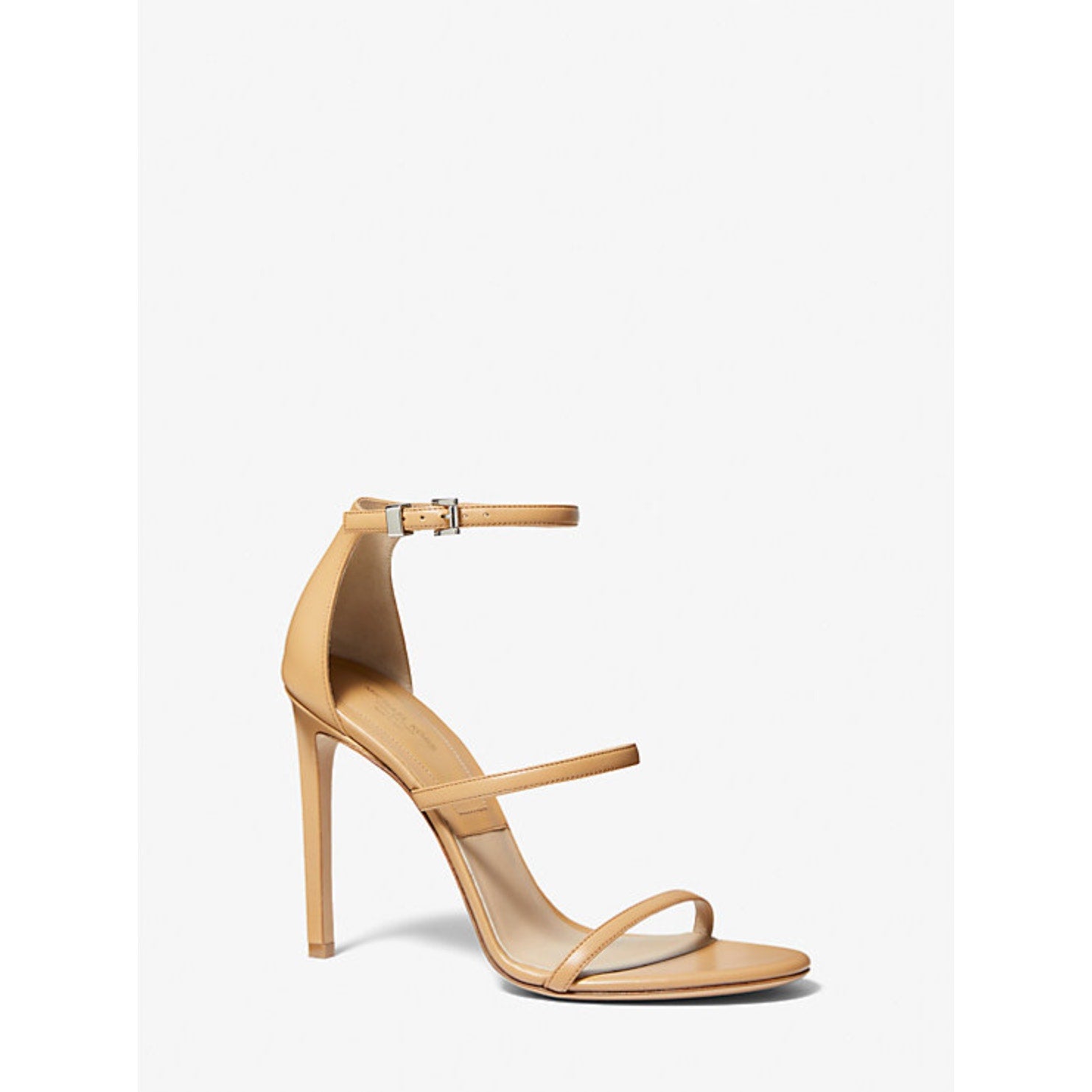 Michael Kors Collection Nadege Leather Sandal - Camel | Front view