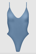 Acacia Swimwear Tavira Ribbed One Piece - Skipper - Minimal Coverage
