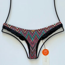 Beach Bunny Tango Zig Zag Skimpy Bikini Bottom – Black Multi