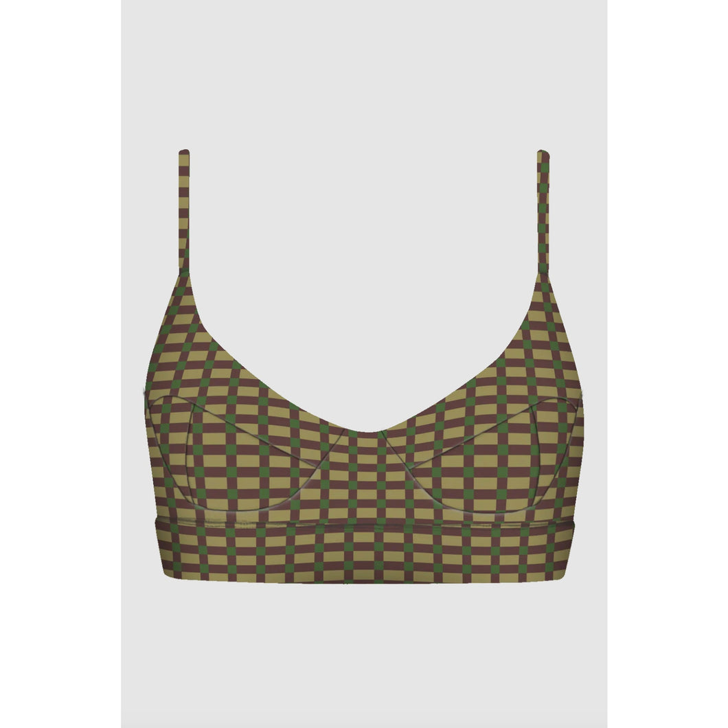 Acacia Swimwear Paisley Bikini Top in Gacho