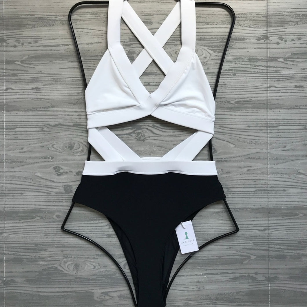 Mia Marcelle Mia Marcelle JOI Color Block Monokini One Piece – PerfectKini