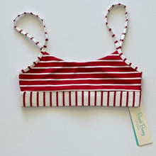 Beach Bunny Emerson Bralette Bikini Top – Red Stripe Rib