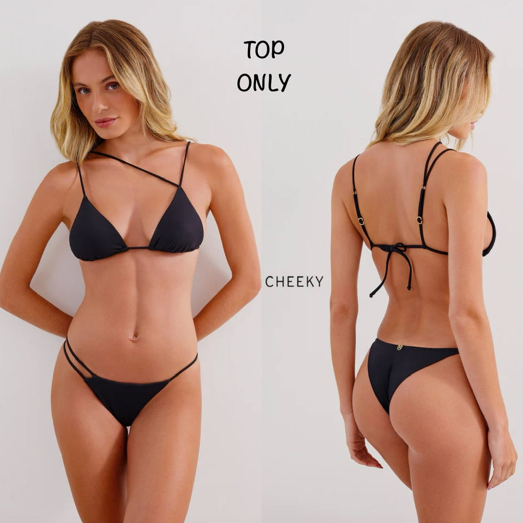 ViX Paula Hermanny ViX Swim Nara Parallel Tri Bikini Top in Black | Alternate view