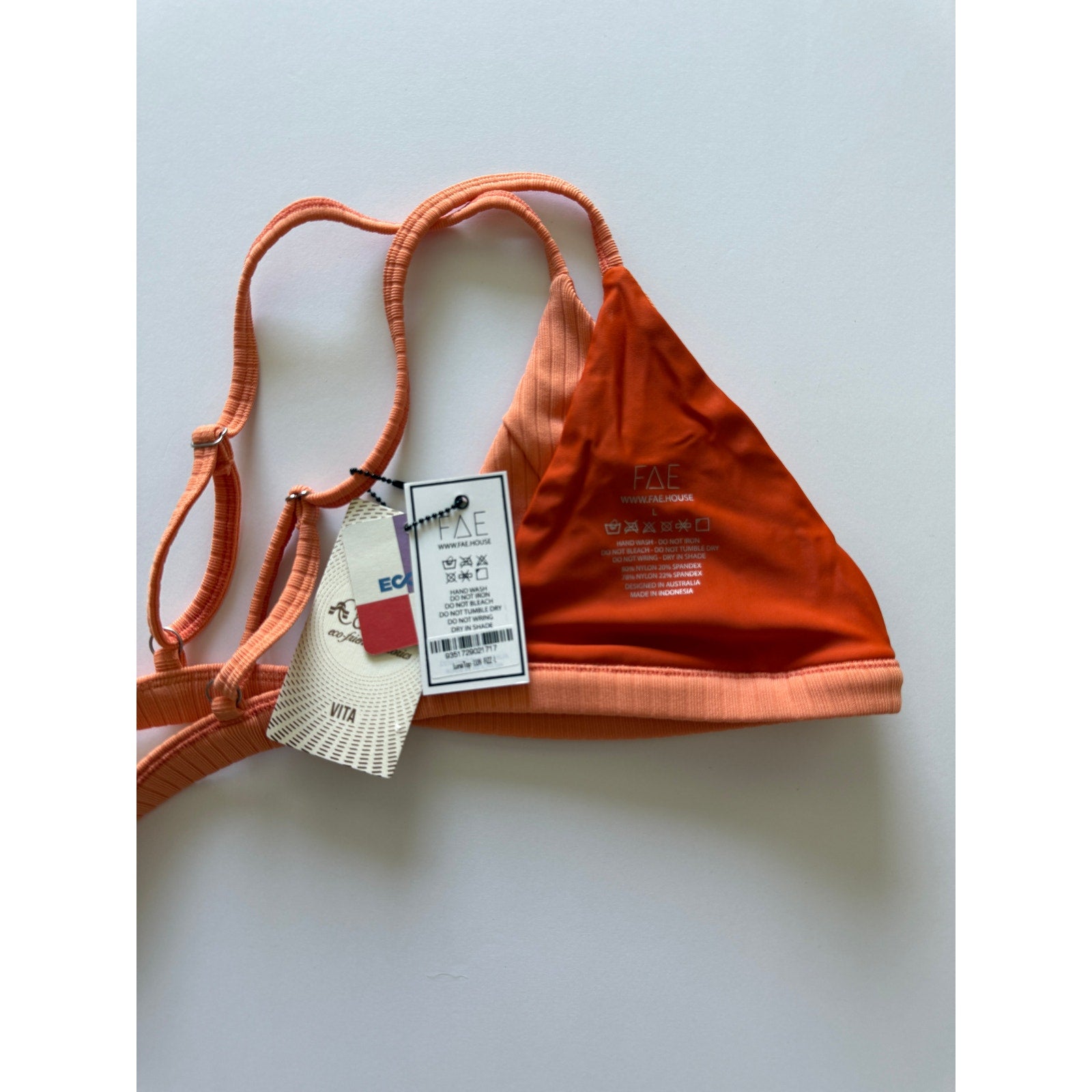 FAE Swim Luna Bikini Top - Fizz | Alternate view