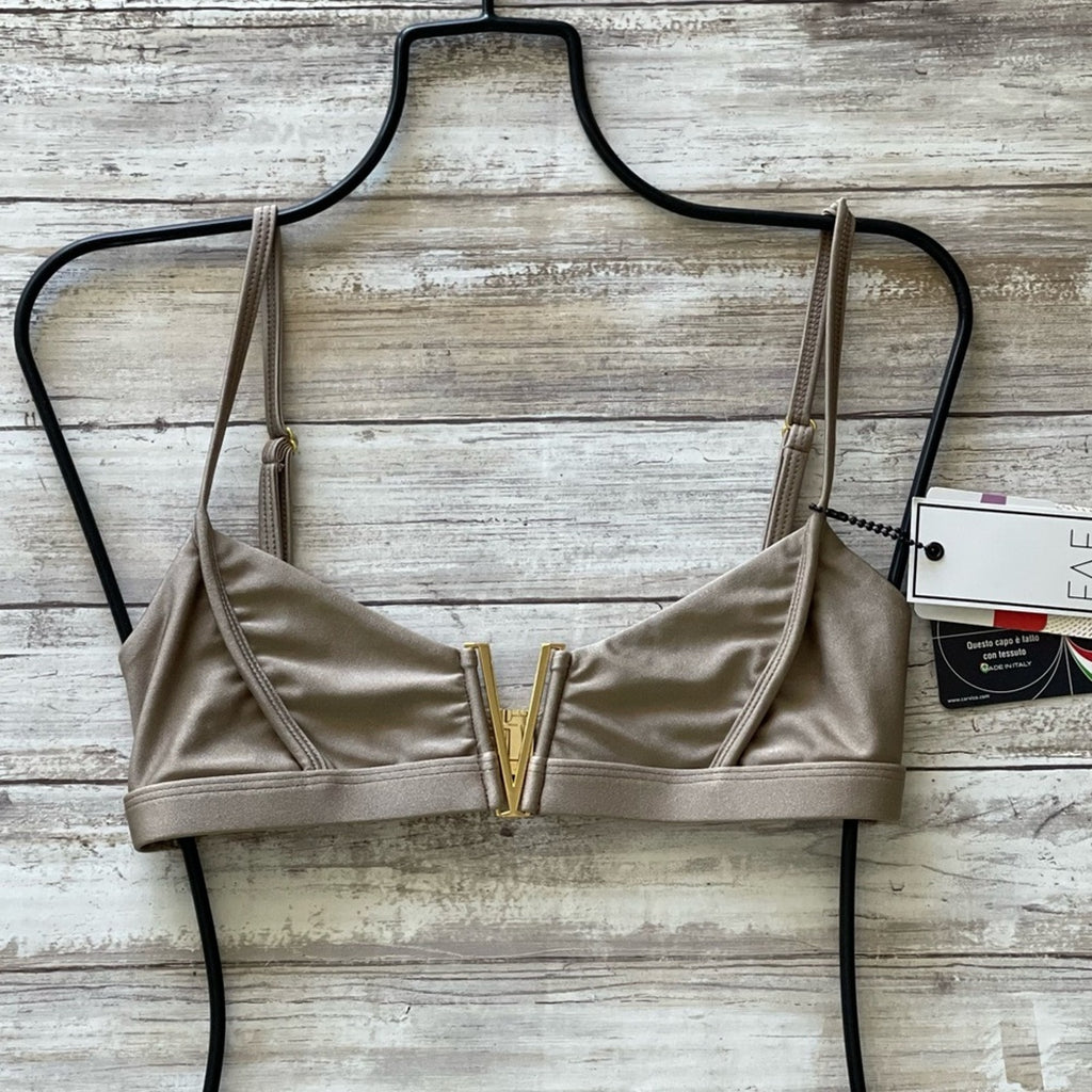 FAE Swim Herbert Bikini Top - Toffee | Alternate view